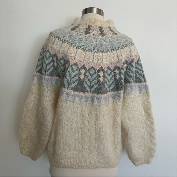 Vintage John Bull Hand Knitted Nordic Pattern Style Sweater - Picture 4 of 10